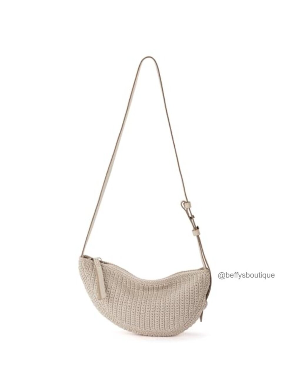 Small Crossbody Sling Bag with Zipper Closure & Adjustable Strap